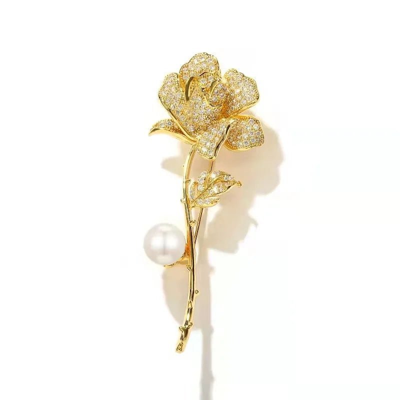 1PCS New Tulip Flower Golden Brooch - Ladyglow