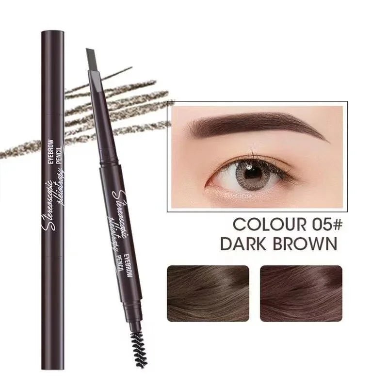 2 in 1 Eyebrow Pencil Professional Waterproof - Ladyglow