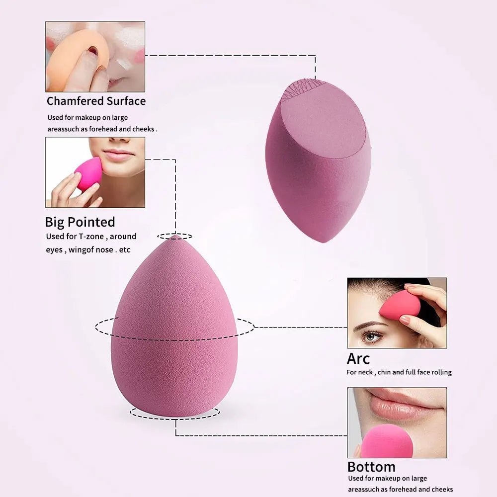 4/8pcs Makeup Sponge Blender Beauty Egg - Ladyglow