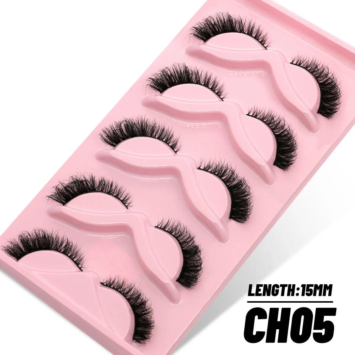 5/10 Pairs 3D Faux Mink Lashes - Ladyglow