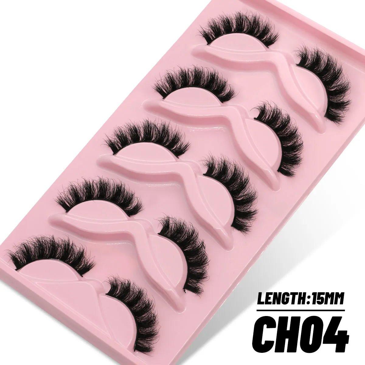 5/10 Pairs 3D Faux Mink Lashes - Ladyglow