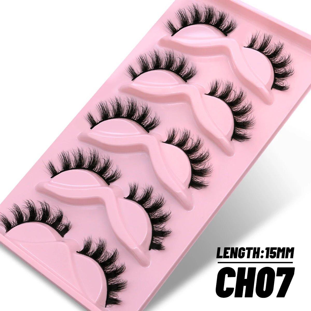 5/10 Pairs 3D Faux Mink Lashes - Ladyglow