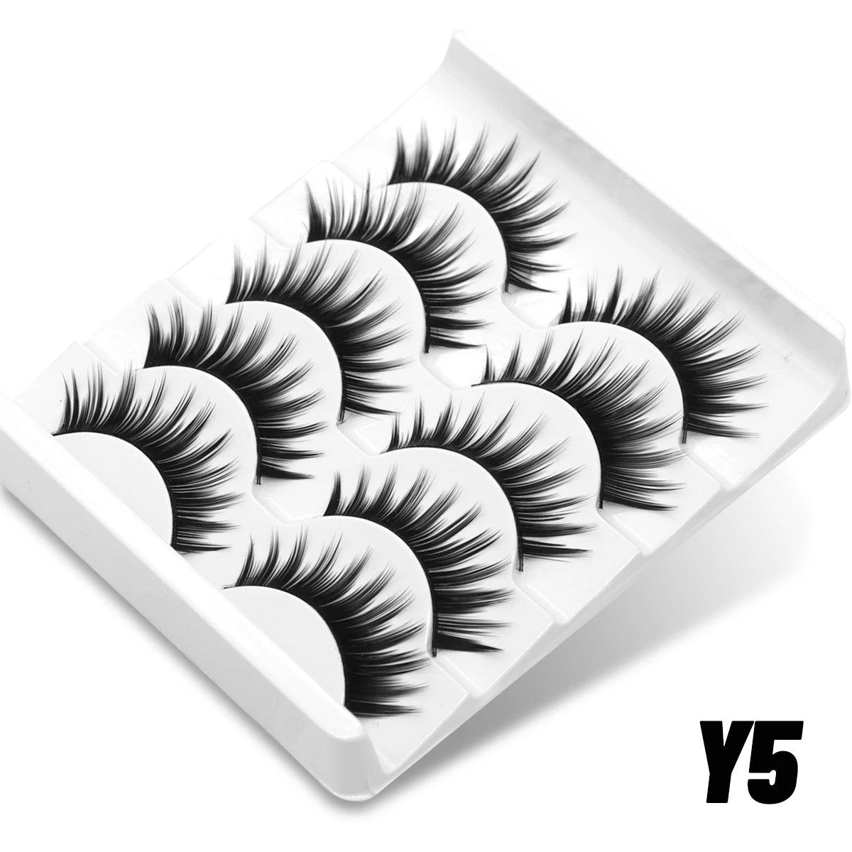 5/10 Pairs 3D Faux Mink Lashes - Ladyglow