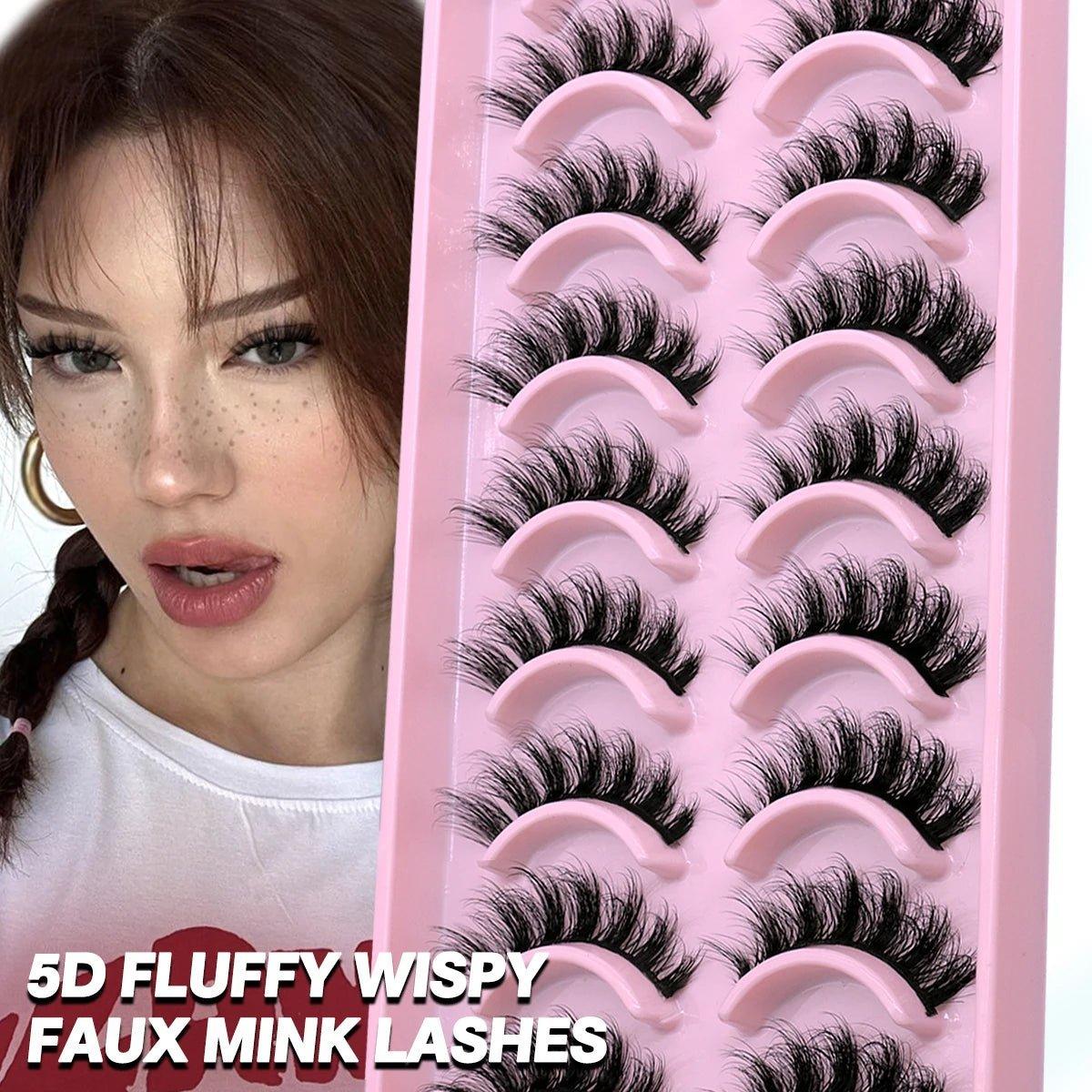 5/10 Pairs 3D Faux Mink Lashes - Ladyglow