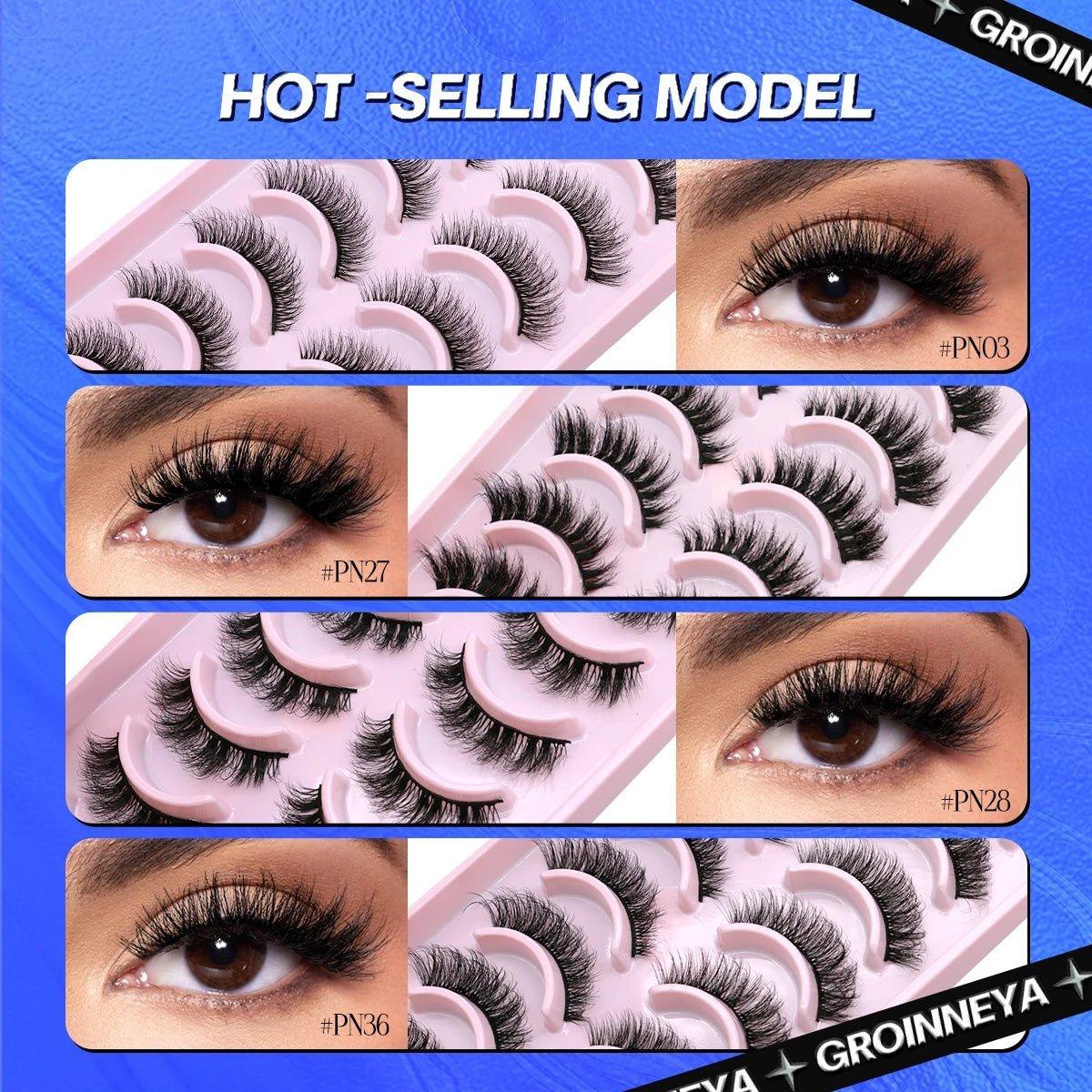 5/10 Pairs 3D Faux Mink Lashes - Ladyglow