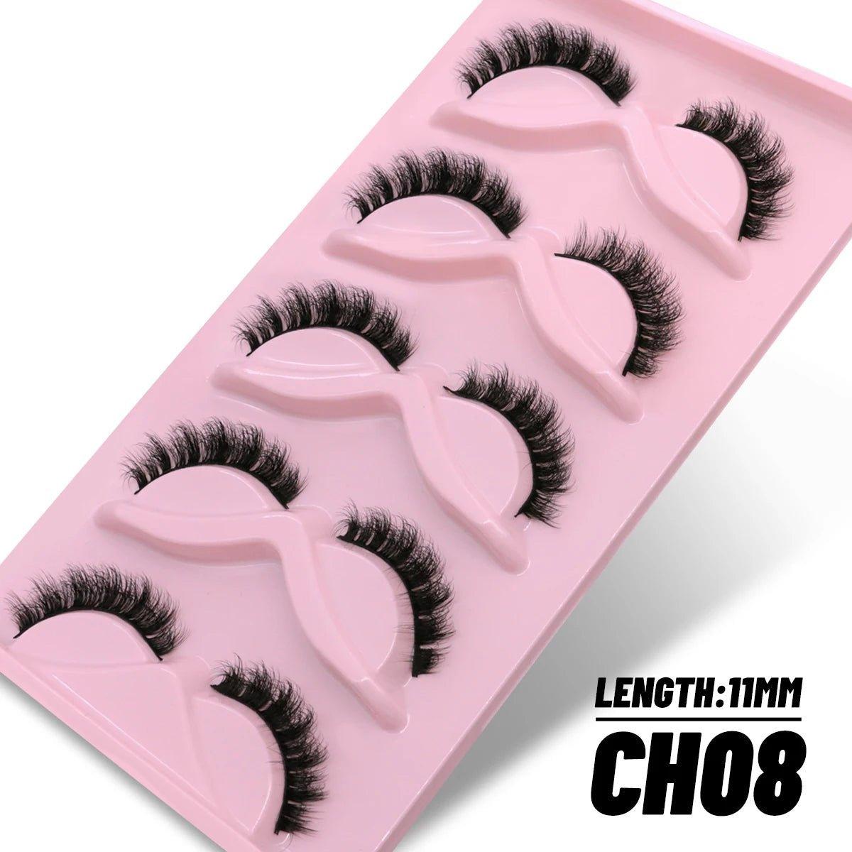 5/10 Pairs 3D Faux Mink Lashes - Ladyglow