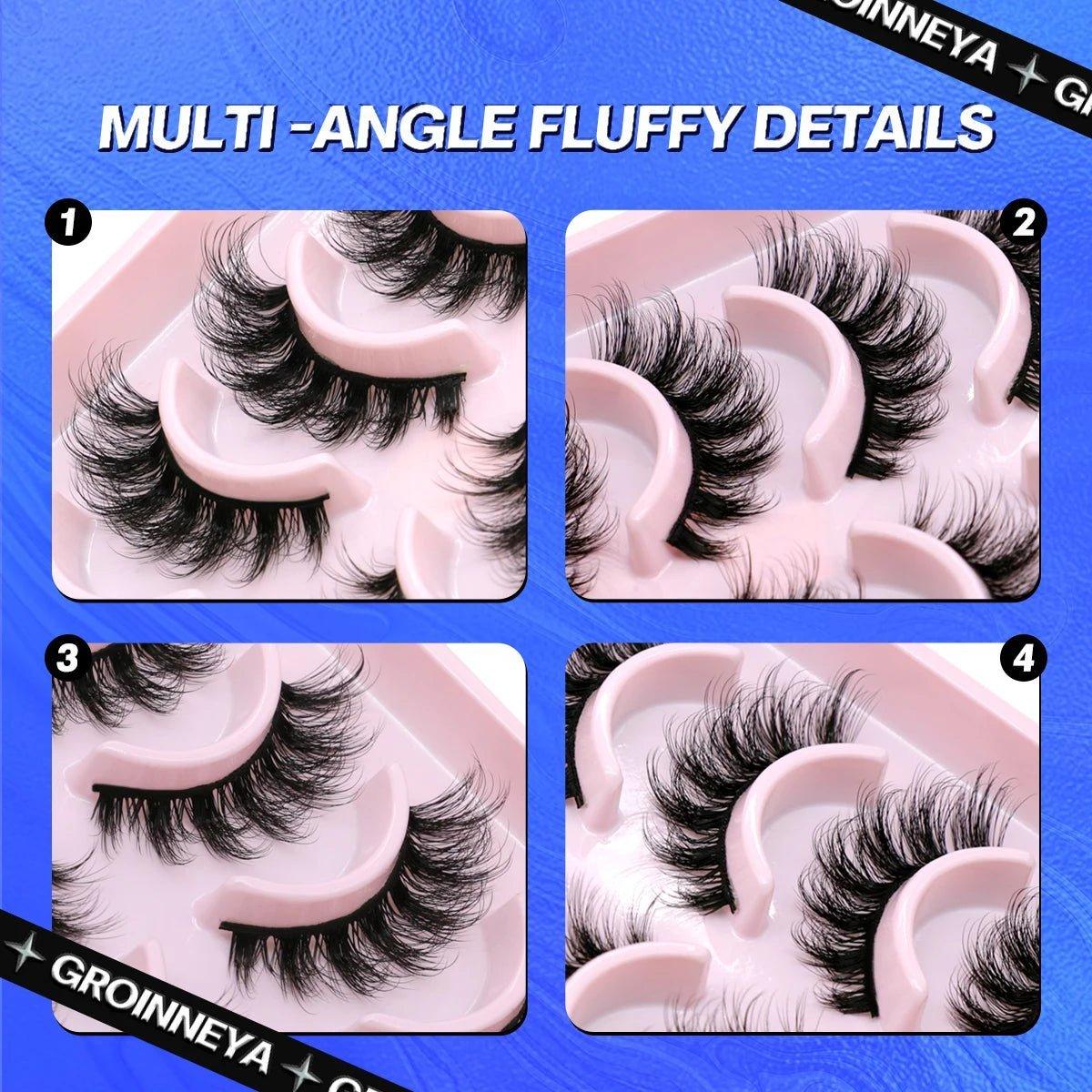 5/10 Pairs 3D Faux Mink Lashes - Ladyglow