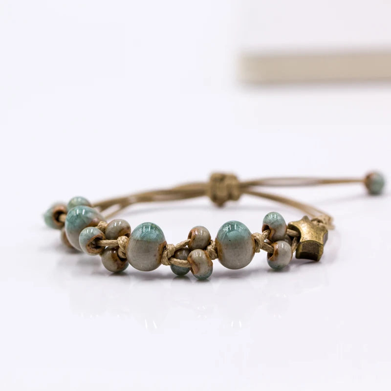 Retro style Ceramic DIY Handmade women's gift bracelets Bracelets&Bangles for woman ladies wholesale #1101 - Ladyglow