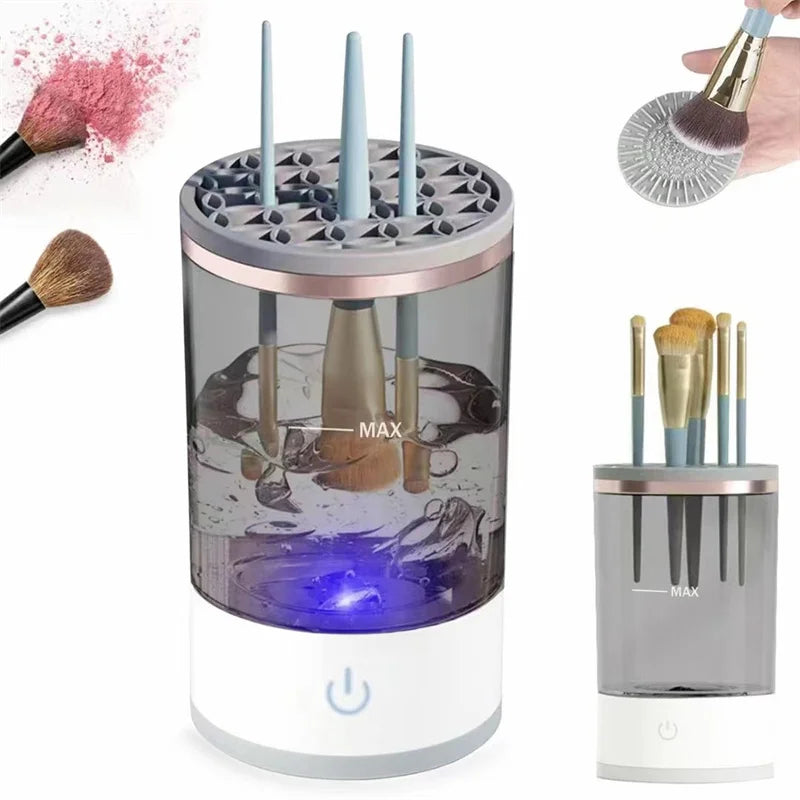 Makeup Brushes Cleaner Machine Portable USB Electric Cosmetic Brush Cleaning Washing Tools Make Up Brush Cleaning Dry Tools - Ladyglow