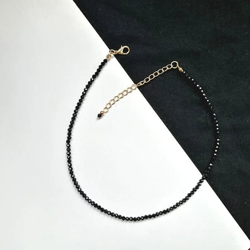 Fashion Brand Simple Black Beads Short Necklace Female Jewelry Women Choker s Bijoux Femme Ladies Party  2024 - Ladyglow