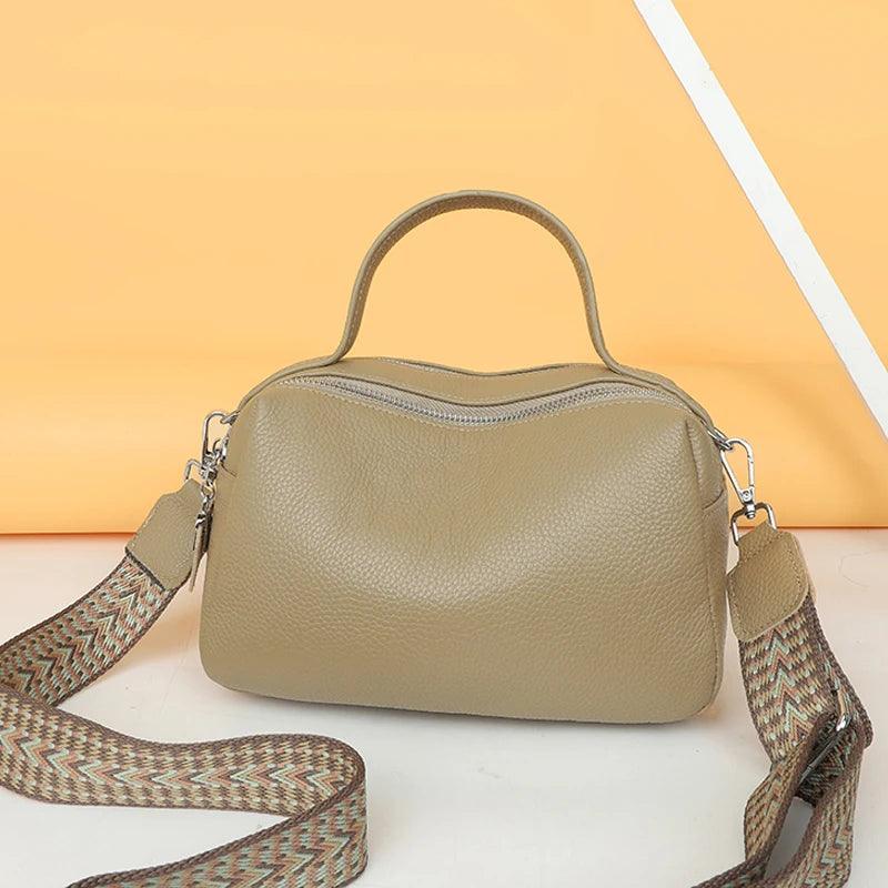 Simple Leather  High Quality Crossbody Bag - Ladyglow