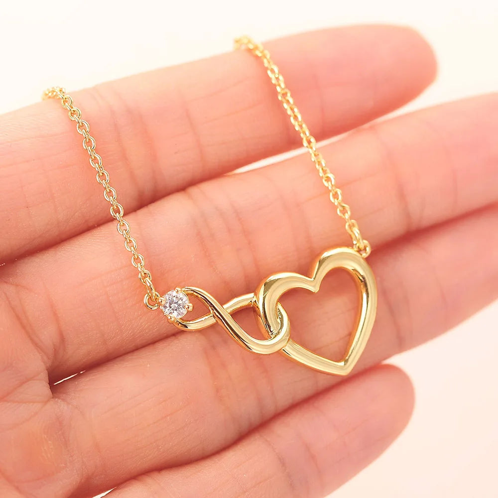 Heart Jewelry Sets for Women Crystal Infinite Love Aesthetic Korean Fashion Gold Color Chain Bracelet Wedding Accessories S564 - Ladyglow