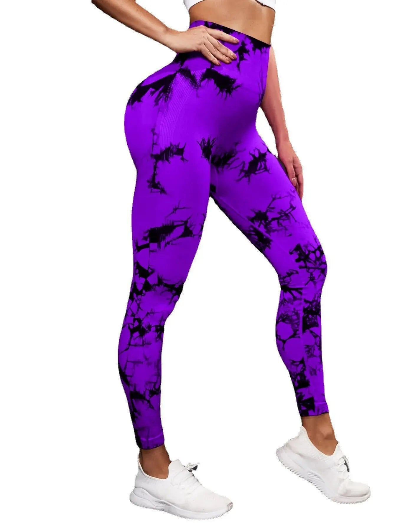 New Tie Dye Yoga Leggings Push Up - Ladyglow