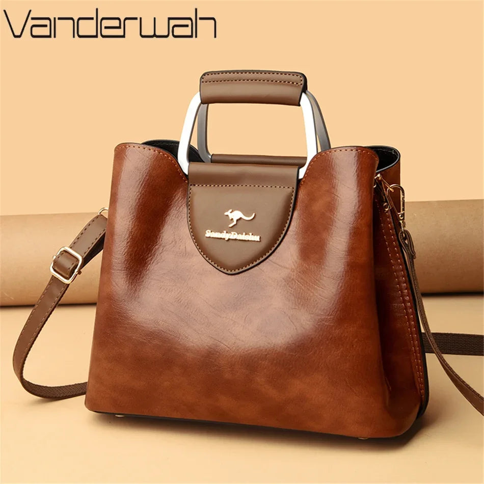 Leather Luxury Handbags Women Bags Designer Handbags High Quality Ladies Crossbody