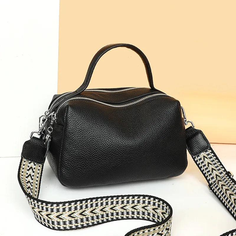 Simple Leather  High Quality Crossbody Bag - Ladyglow