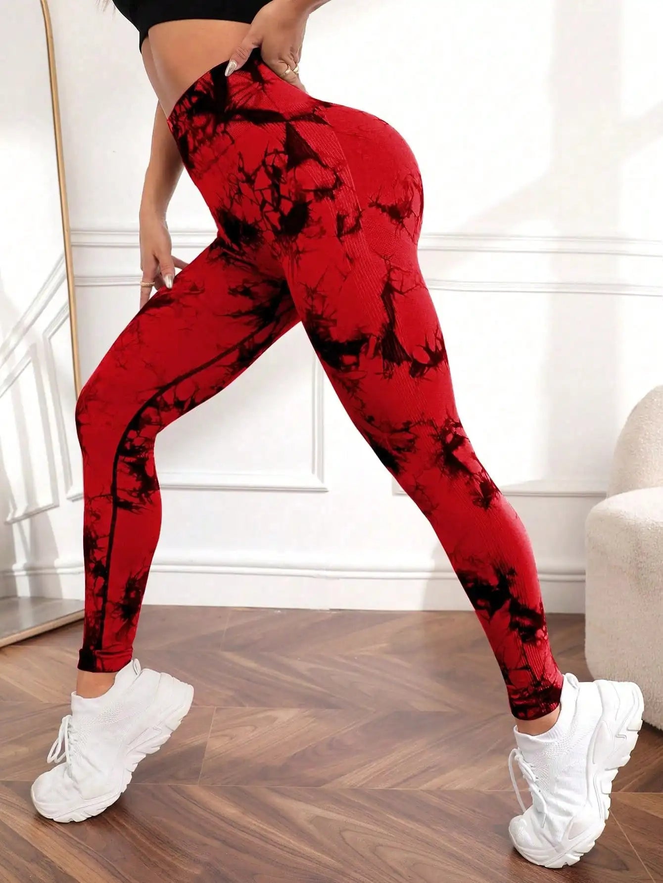 New Tie Dye Yoga Leggings Push Up - Ladyglow