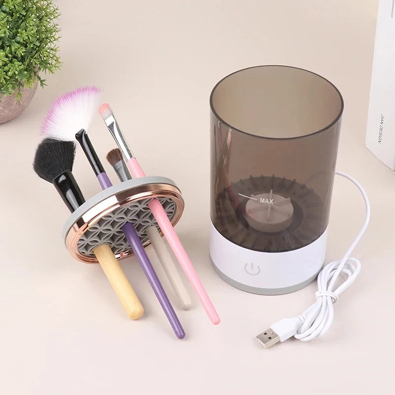 Makeup Brushes Cleaner Machine Portable USB Electric Cosmetic Brush Cleaning Washing Tools Make Up Brush Cleaning Dry Tools - Ladyglow