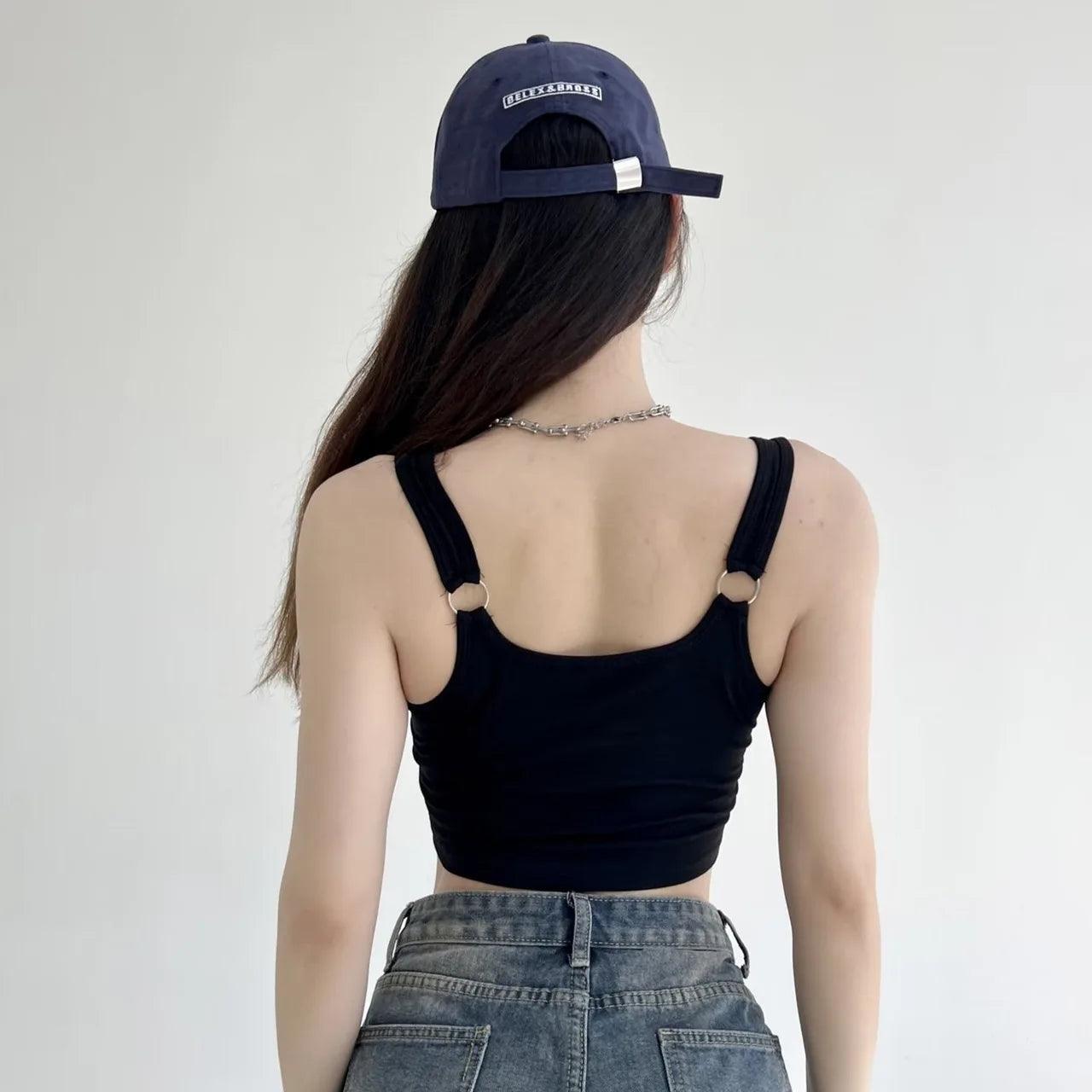 Summer Irregular Hem Crop Top - Ladyglow