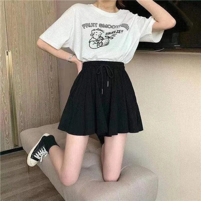 High Waist Summer Shorts Skirt - Ladyglow