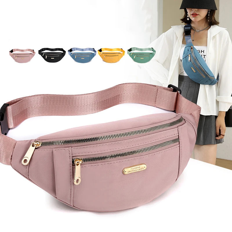 Oxford Color Waist Bag Crossbody - Ladyglow