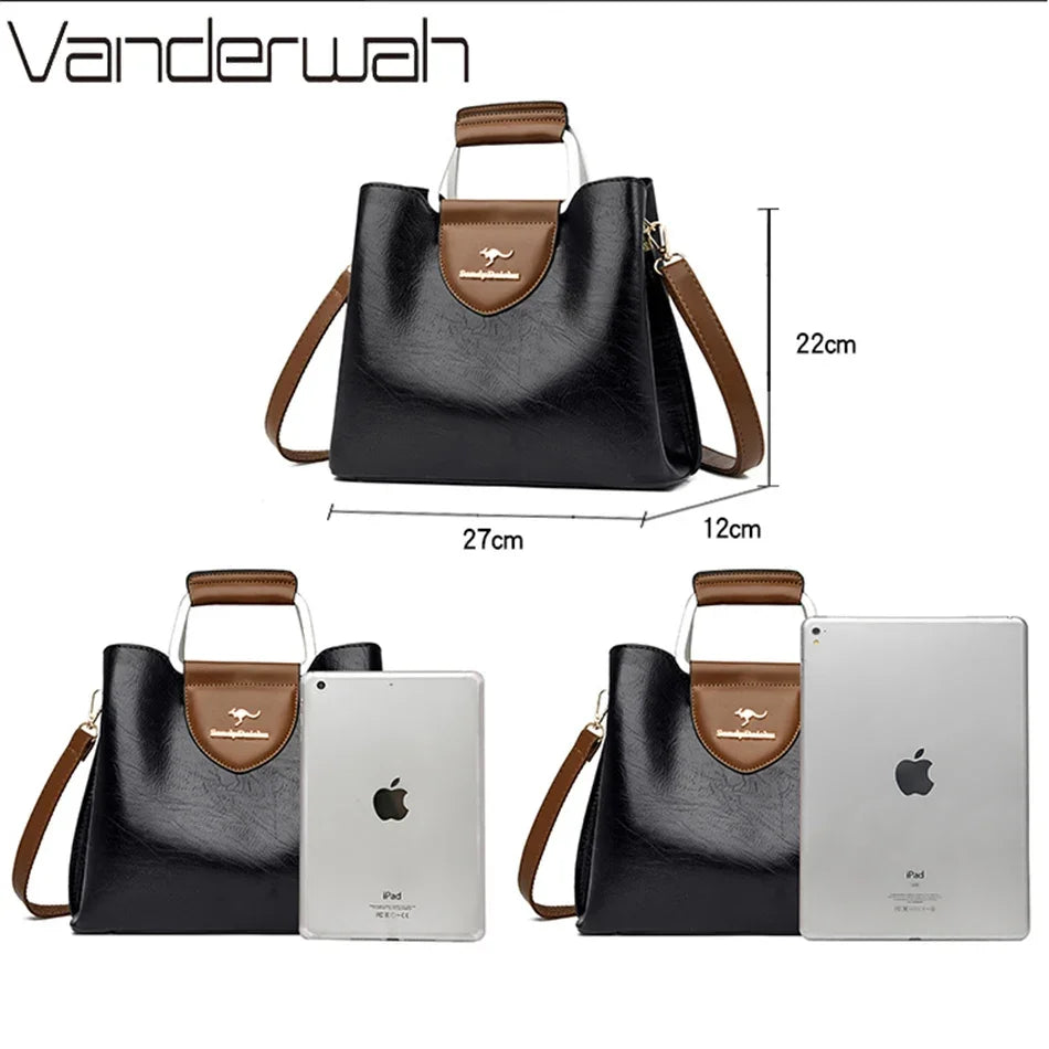 Leather Luxury Handbags Women Bags Designer Handbags High Quality Ladies Crossbody