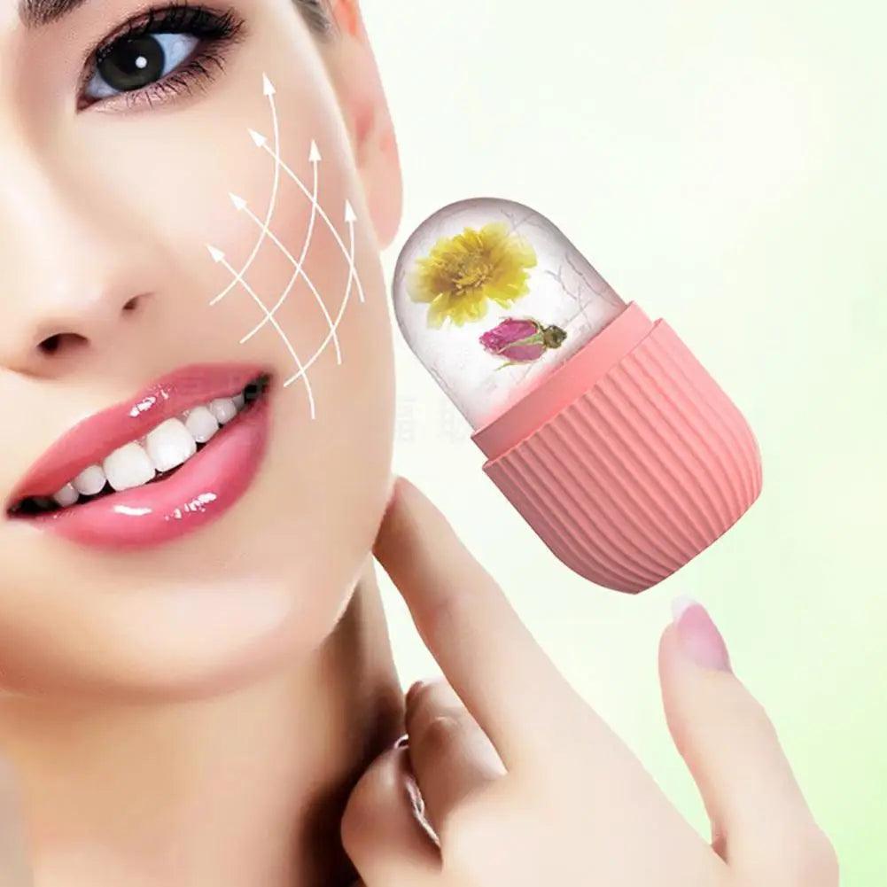 Silicone Ice Cube Tray Mold Face Beauty Lifting - Ladyglow