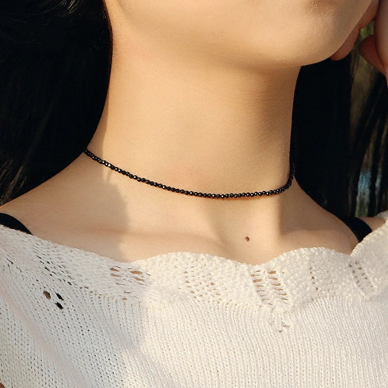 Fashion Brand Simple Black Beads Short Necklace Female Jewelry Women Choker s Bijoux Femme Ladies Party  2024 - Ladyglow