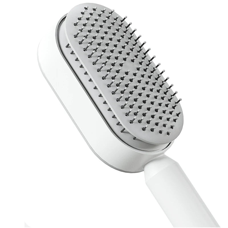 Self Cleaning Hair Brush for Women One-key Cleaning Hair Loss Airbag Massage Scalp Comb Anti-Static Hairbrush