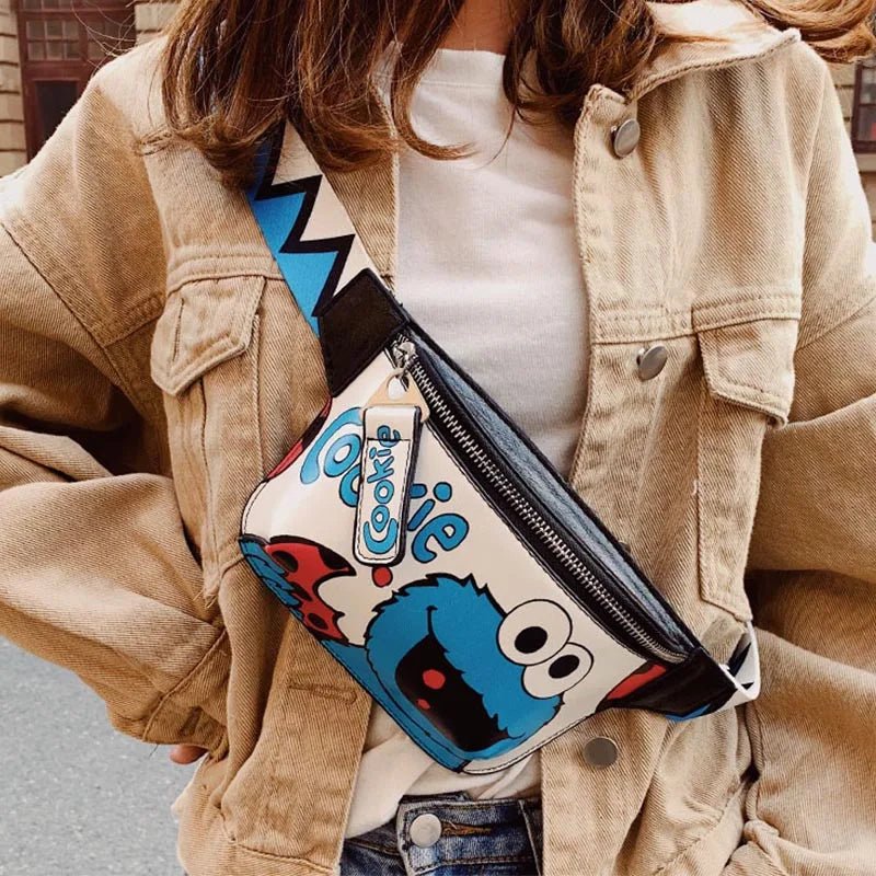 Cartoon Leather Waist Bag - Ladyglow